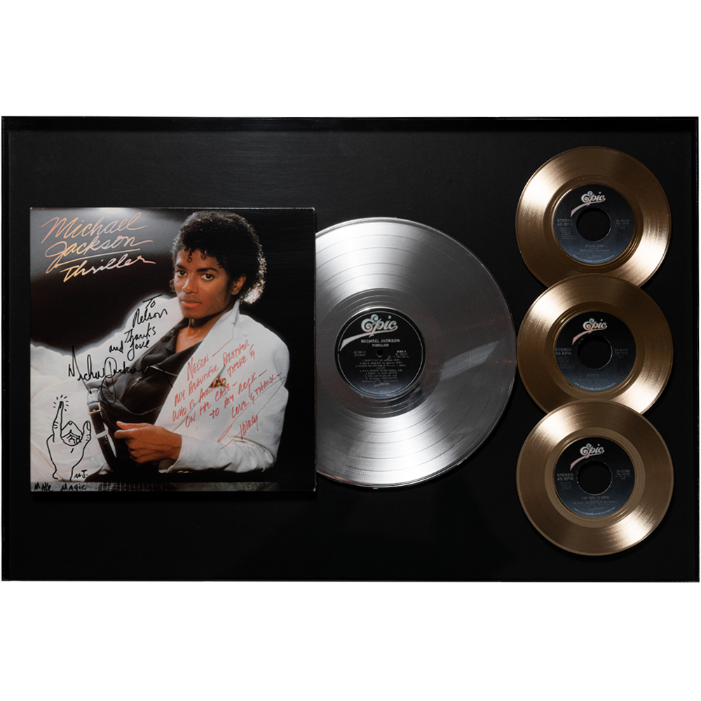 MICHAEL JACKSON & QUINCY JONES, SIGNED 
